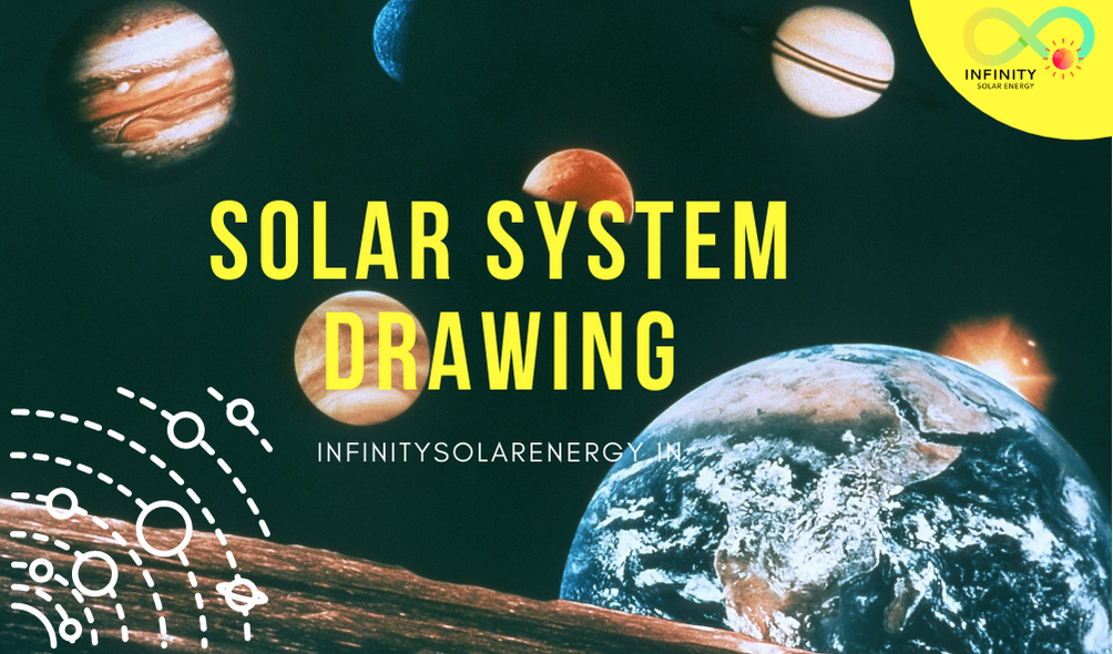 Solar system drawing| Solar system project drawing easy | How to draw solar  planets science project - YouTube